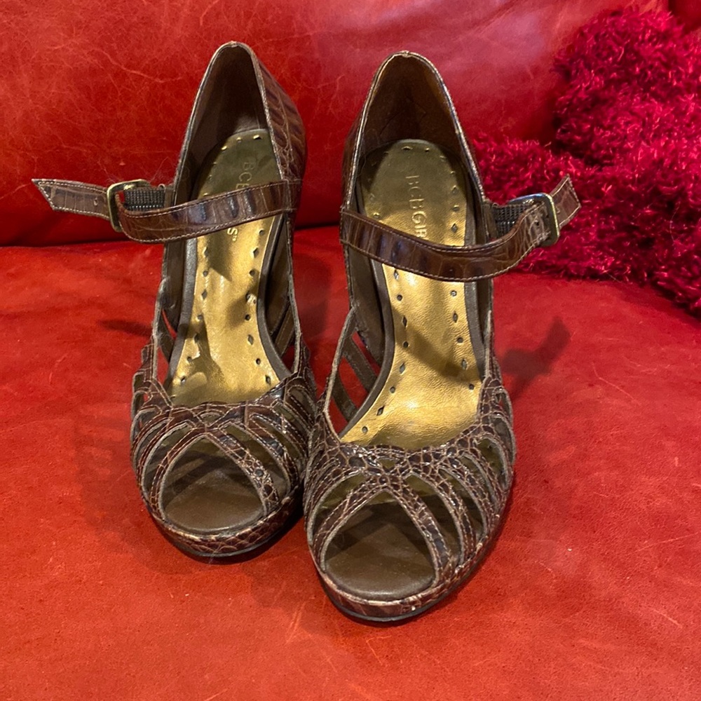 Brown BC big girl heels
